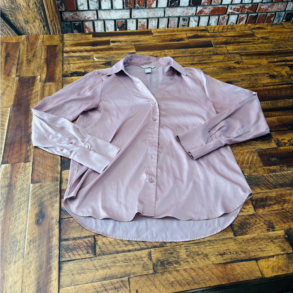 H&M Light Purple Button-Down Shirt